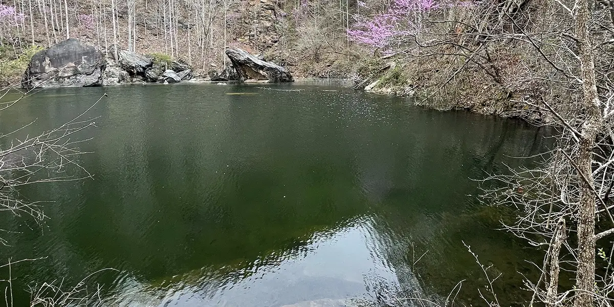 Old quarry converted into a pond