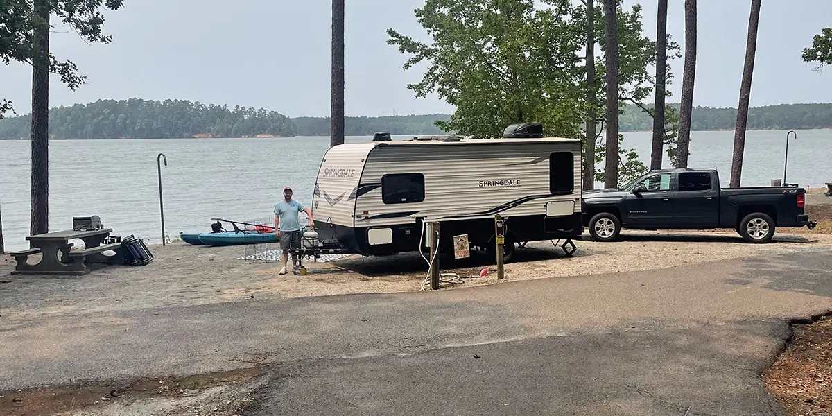 Campsite at Elijah Clark State Park